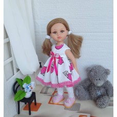 Платье "Мороженое" для куклы Паола Рейна 